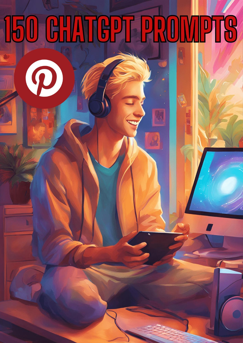 Cover: 150 Pinterest ChatGPT Prompts